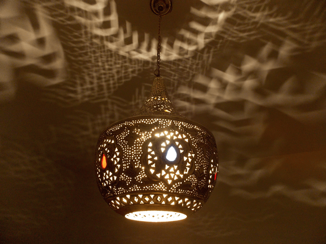 Moroccan Lantern stained glass